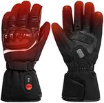 day wolf Heated Motorcycle Gloves,7.4V 2200MAH Electric Rechargeable Battery Waterproof Riding Gloves Men Women for Winter Biking Cycling Hunting Ski Snow Insulated Glove Hand Warmer Moto Gloves