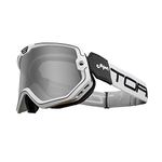 TORC Mojave Motorcycle Helmet Goggle (Flat White, White Black)