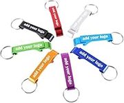 30pcs Personalised Bottle Opener with Your Text Design Logo Aluminum Keychain Customised Beer Bottle Opener for Wedding Birthday Party Gift