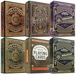 Ultimate Theory11 Playing Card Bundle | 6 Deck Collector's Assortment. High Victorian Red | High Victorian Green | Monarchs Purple | Monarchs Blue | Provision | Citizens