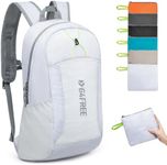 G4Free 24L Lightweight Packable Hiking Backpack Small Sport Travel Daypack Water Resistant for Women Men(White)