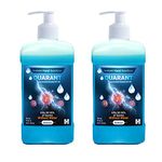 QUARANT 80% Alcohol Based Instant Hand Sanitizer Pump, Kills 99.9% Germs, WHO Recommended Formula & FDA Approved, 500 ML (Pack of 2 Bottles)