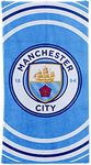 MCFC Giant Manchester City Football Crest Beach Towel (100% Cotton & 70cm x 140cm)