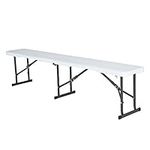 Lifetime 80305 Fold-in-Half Bench (Light Commercial), 6-Foot