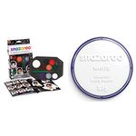 Snazaroo Halloween Face Paint Palette Kit for Kids and Adults, 8 Colours, 11pcs & Classic Face and Body Paint, White, 18 ml, Professional Water Based, Single Cake Makeup Supplies for Adults