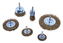 Amtech F3500 Wire Wheel Brush Set, Steel Wires for Drills, Metal Brushes for Cleaning Rust and Removing Paint, 6 Pieces