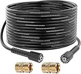 StoneBanks 10m High Pressure Washer Replacement Hose Dual M22-14mm Female Thread Connector with M22 14mm + 15mm Adapter 2610PSI Jet Wash Extension Hose Compatible with Karcher Standard M22