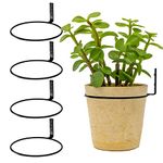 8 inch Hanging Plant Stand Heavy Duty Metal 4 Pack Flower Plant Pot Support Holder Ring Fit for Outdoor/Indoor Home Decoration