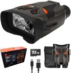 Night Vision Goggles - Nightfox Ember Infrared Night Vision Binoculars, Easy to Use, Large Screen, 4x Zoom, 250m Range, 4K Video, NVG Goggle Binocular for Wildlife, Camping