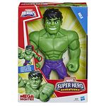 Playskool Heroes Marvel Super Hero Adventures Mega Mighties Hulk Collectible 10 Inch Action Figure, Toys for Kids Ages 3 and Up