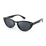 FEISEDY Retro Cat Eye Sunglasses Women Men Vintage Square Cateye UV400 Sunglasses B2617