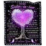 Ebmdsia Sister in Law Gifts, Sister in Law Birthday Gifts, Gifts for Sister in Law, Sister in Law Gifts for Birthday Christmas, Sister in Law Wedding Gifts, Sister in Law Throw Blanket 60"X50"