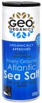 Geo Organics Atlantic Sea Salt Shaker 500g (Pack of 1) | Organically Approved Fine Sea Salt | Natural & Hand Crafted | Additive-Free, Non-GMO, Gluten-Free, Vegan | Free From Anti-Caking Agents