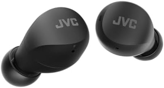 JVC HA-Z66T-B Gumy Mini Wireless Earbuds, Small, Ultralight, 3 Sound Modes (Bass/Clear/Normal), Waterproof (IPX4), 23 Hours Battery Life, Bluetooth 5.1, (Black HA-Z66T-B-E in-Ear