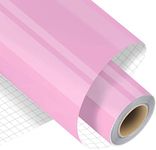 Madlie Light Pink Permanent Adhesive Vinyl Roll - 12" x 15 FT Premium Permanent Vinyl for Craft，Signs, Scrapbooking,and Other Craft Cutters.