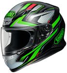 Shoei NXR Stab Motorcycle Helmet M Grey Black Green (TC-4)