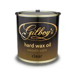 Gilboys Hard Wax Oil - Interior Wood Finish - 500ml - All Natural, Quick Drying, Water & Heat Resistant - Perfect for Sealing & Finishing Kitchen worktops, Stairs, Floors, Doors & Dining Tables