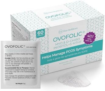 Ovofolic Inositol Supplement - Myo-Inositol and D-Chiro Inositol Plus Active Folate- Ideal 40:1 Ratio - Hormone Balance & Healthy Ovarian Support for Women-60 sachets-Elan Healthcare