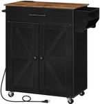 HOOBRO Kitchen Island with Power Ou