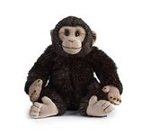 Living Nature Soft Toy - Monkey, Chimpanzee (30cm), Black