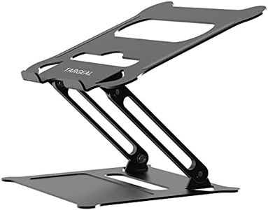 Targeal Adjustable Laptop Stand,Portable Desk Laptop Computer Stand Riser&Multi-Angle Stand with Heat-Vent to Elevate Laptop Holder for Mac,Notebook,Lenovo More10-17 Laptop (Black)