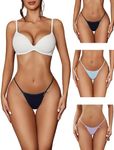 Avidlove 3 Pack G String Thongs for Women Cheeky Breathable Underwear Sexy No Show Panties