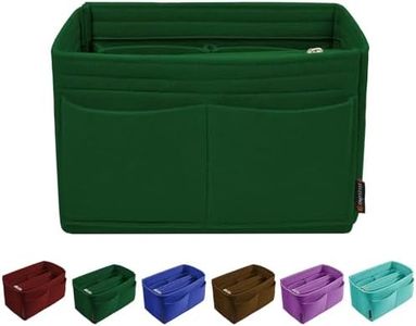 OMYSTYLE Green X-Large Organizer Insert, Felt Tote Bag Organizer Insert with 5 Sizes, Handbag Dividers for Inside Purse, Compatible with Longchamp, Neverful, Speedy and More
