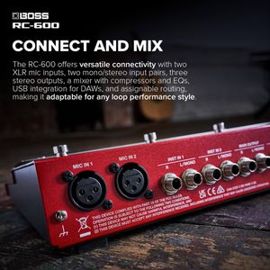 BOSS RC-600 Loop Station Pedal – Multi-Track Audio Recorder