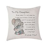 KREEZI Daughter Gifts Throw Pillow 