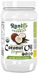 Rani Organic Extra Virgin Coconut Oil, Unrefined 15 fl oz (444ml) Cold Pressed, NON-GMO | Gluten Free | Kosher | Vegan | 100% Natural | Packed in USA | USDA Certified Organic