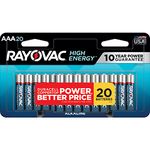 Rayovac Alkaline AAA Batteries Dual Value-Pack, 824-20CT, 20-Pack