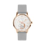 RADLEY Star Gazing Ladies Ash Soft Calf Leather Strap Dog in Moon Watch RY2950A