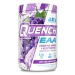 QUENCH EAA Aminos + Electrolytes - Complete Blend of 9 EAAs - 10g Total Amino Acids - Vitamins, Antioxidants, Electrolytes - ZERO Sugar, Carbs, Calories (Grape Blast)