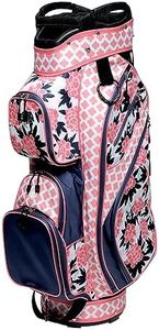 Glove It Golf Ladies Lightweight Cart Bag 6lbs, 15-Way Divider, 9 Pockets - Peonies & Pars