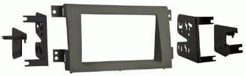 Single or Double DIN Radio Provision DDIN dash kit - Taupe compatible with Honda Ridgeline 2005-2014 models