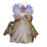 Kurt S. Adler Tree Topper, Ivory and Gold, 12-Inch