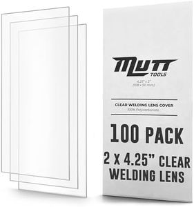 Mutt Tools 100 Pack of Clear Welding Lenses 2x4.25" – .04” Thick 2x4 Clear Welding Lens – Fits Most Standard Size Helmets, 2x4-1/4”