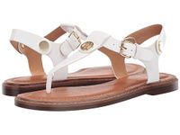 Tommy Hilfiger Women's Bennia Flat Sandal, White Ll, 8