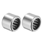 sourcing map HK1516 Needle Roller Bearings 15mm Bore 21mm OD 16mm Width Chrome Steel Open End 2pcs