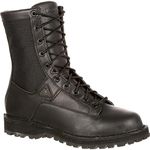 Rocky Portland Lace-to-Toe Waterproof Public Service Boots, Black, 11.5