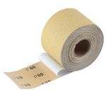 SPEEDWOX 80 Grit Sandpaper Roll Self Adhesive PSA Stickyback Sand Paper 2-3/4" Wide 10 Yard Long Sandpaper Sheets for Automotive & Woodworking Air File Long Board Sanders Metal Plastic Sanding Blocks