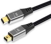 ConnBull Mini DisplayPort to Mini DisplayPort Cable DP1.4 6.6 Feet - 8K Resolution Ready, Black