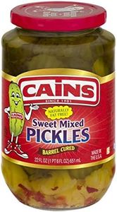 Cains Sweet Mixed Pickles, 22 Fl Oz Jar