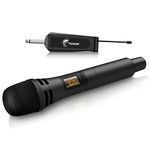 Wireless Microphones, TONOR UHF Handheld Cordless Dynamic Mic with Rechargeable Receiver, Microfonos Inalambricos for Karaoke, Singing, Wedding, DJ Party, Speech, Church 200ft 30108-TW310 Black