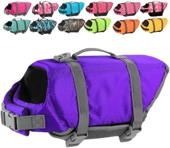 Doglay Dog Life Jacket, Dog Life Vest for Swimming Boating, Adjustable Puppy Life Jacket with Reflective Stripes, Superior Buoyancy Dog Swimming Vest for Small Medium and Large Dogs