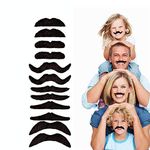 12pcs/Set Party Halloween Fake Mustache Funny Fake Beard - Novelty Toy Christmas Birthday Gift Favors Games