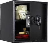 1.5 Cu ft Large Fireproof Safe Box with Digital Keypad Lock, Steel Safe with Interior Lining and Bolt Down Kit, Document Safe Fireproof Waterproof, Jewelry, and Valuables, 15.7 x 14.9 x 14.9 Inches