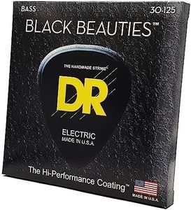 DR Strings DR Handmade Strings BKB6-30 BKB6-30 Black Beauty 6-String Bass Strings 30-125