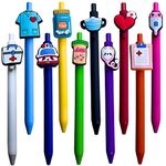 YJ PREMIUMS 10-Pack of Cute Nursing Pens with Heart, Syringe Designs in Black Ink - Versatile Writing Instruments for Nurses, Medical Assistants, Students