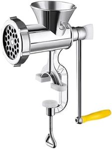 Hand Crank Meat Grinder Manual Mill Sausage Maker Tungsten Steel Blade No.5 Size